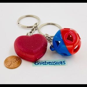 Tupperware mini keychain set of 2 new rare fun tinietreasures